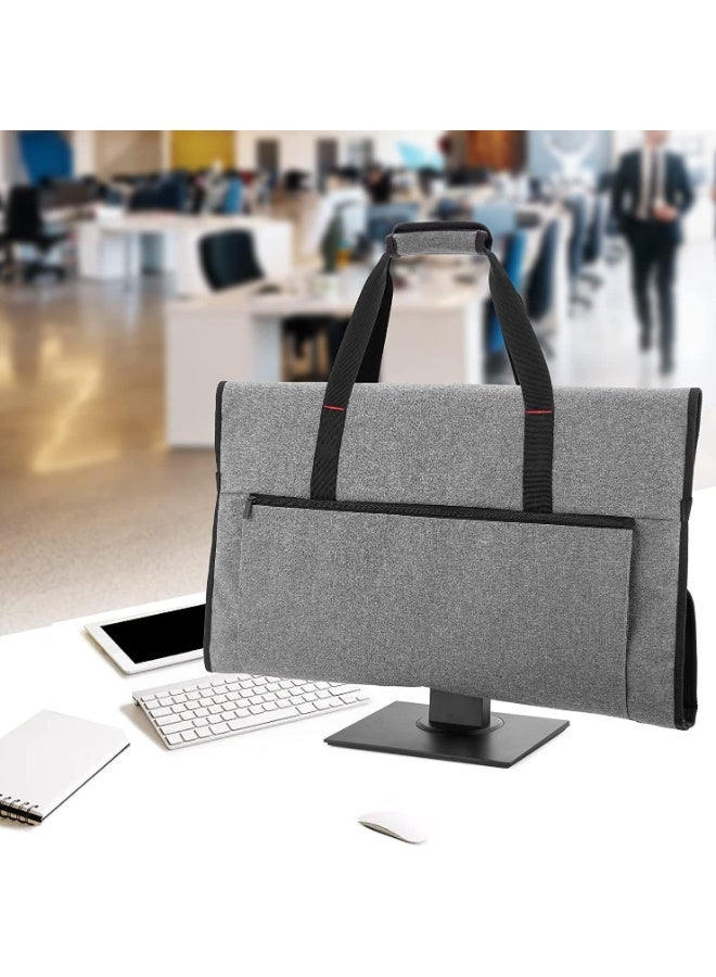 NANAO Monitor Carry Bag Compatible with iMac 27 Inch LCD Screens Padded 27 Inch Monitor Travel Bag Portable Desktop Computer Protective Case (Grey) - Image 2